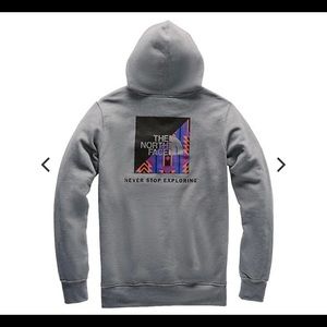 THE NORTH FACE Red Box Pullover Hoodie Grey Aztec